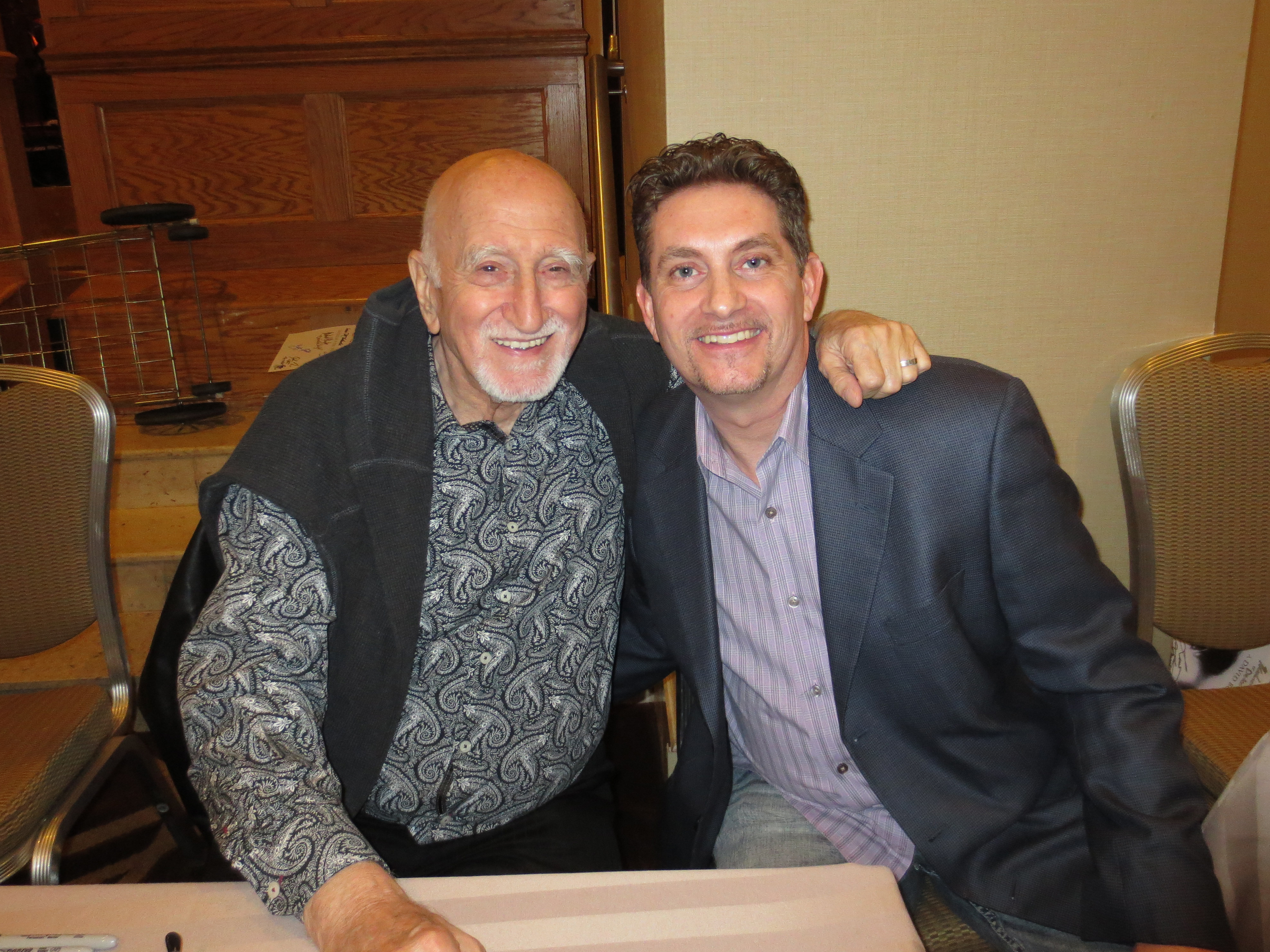 Sopranos and Godfather Two star Dominic Chianese and friend actor Michael Christaldi.