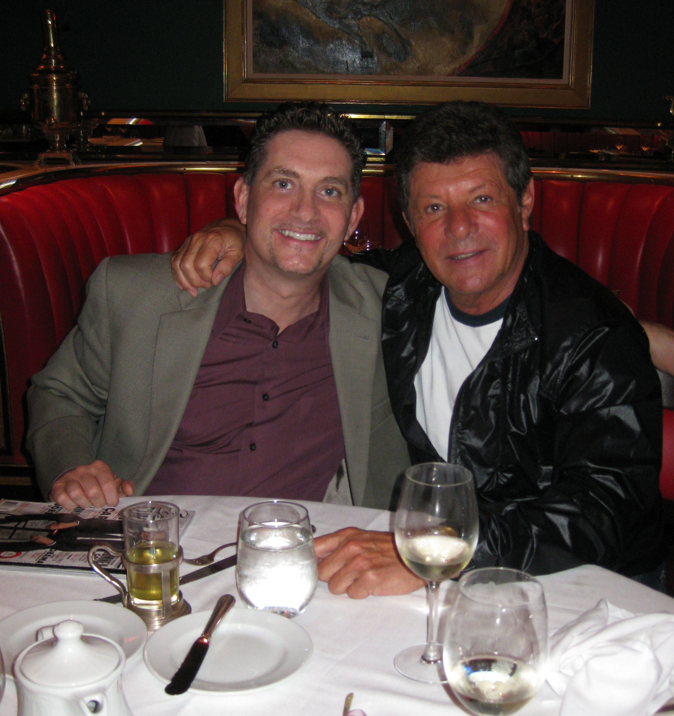 Frankie Avalon and Michael Christaldi at the Russian Tea Room in New York City .
