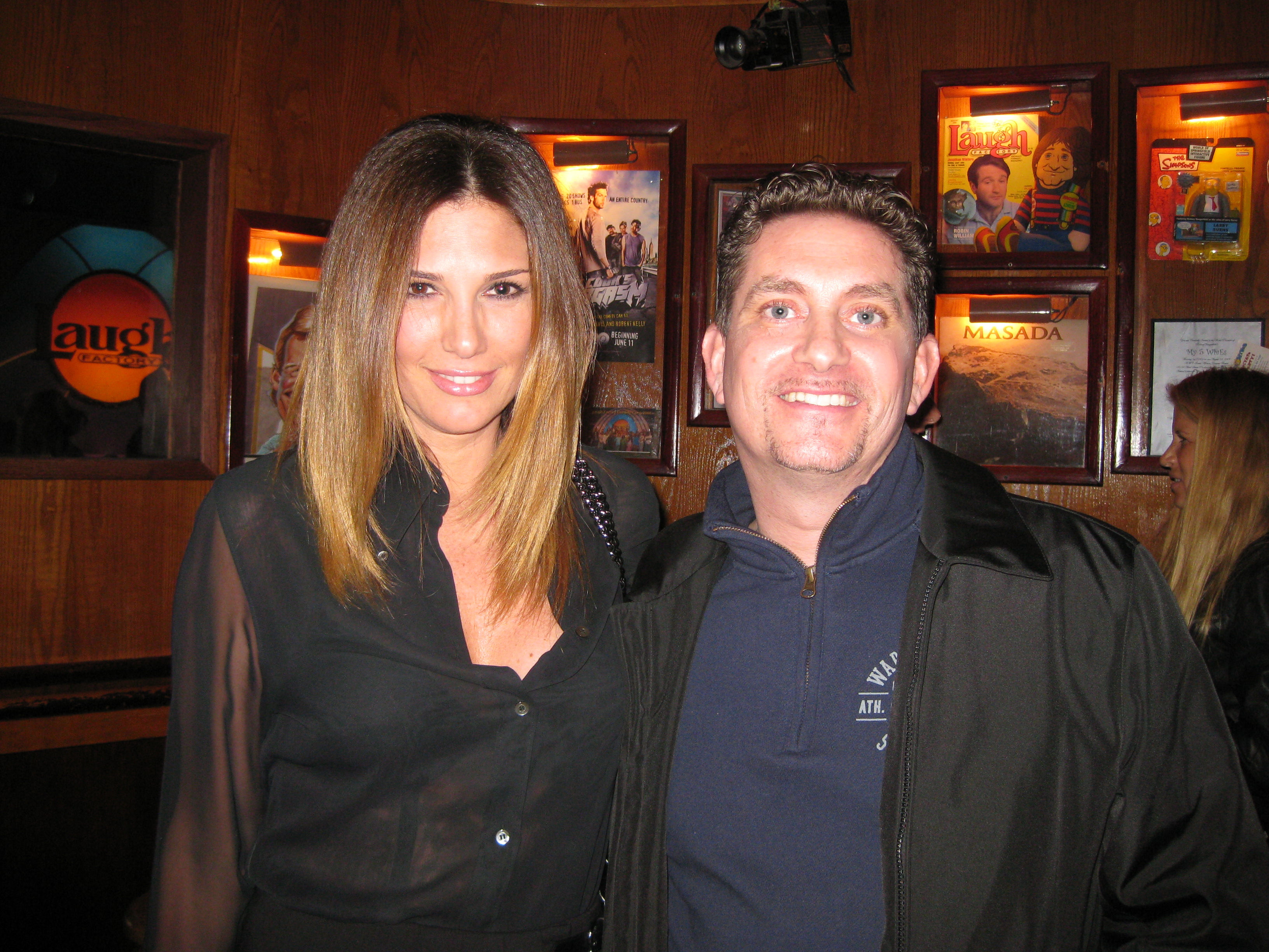 Daisy Fuentes and Michael Christaldi at The Laugh Factory Comedy Club in Hollywood 11/16/12