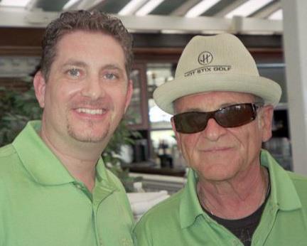 Raging Bull and Goodfellas star Joe Pesci and actor Michael Christaldi at a Charity event to benefit sick children.