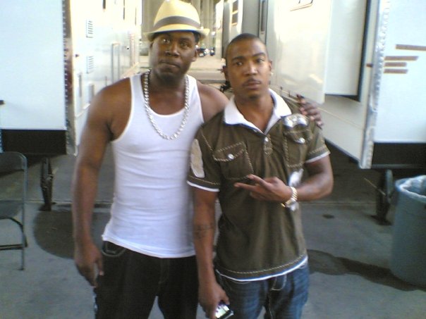 Ja Rule and I before the filming of Wrong Side of Town.