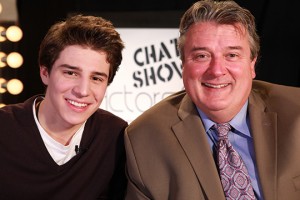 Michael Grant and Host Kurt Kelly during live television interview http://kurtkelly.com/search.php?search=Michael+Grant&submit=Go