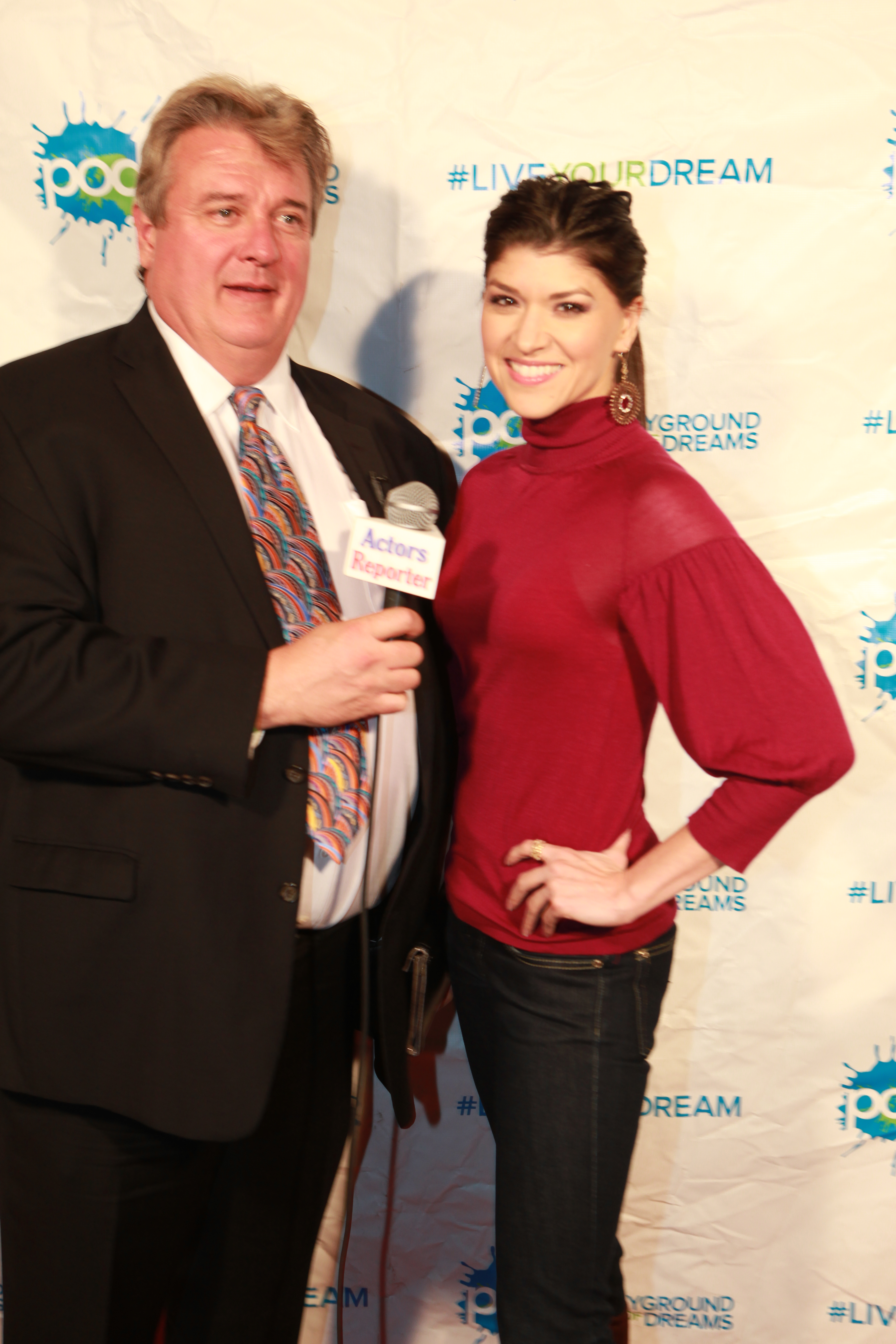 Red Carpet Host Kurt Kelly with Kristina Nikols at 2nd Annual Charity Benefit Playground of Dreams http://playgroundofdreams.org/