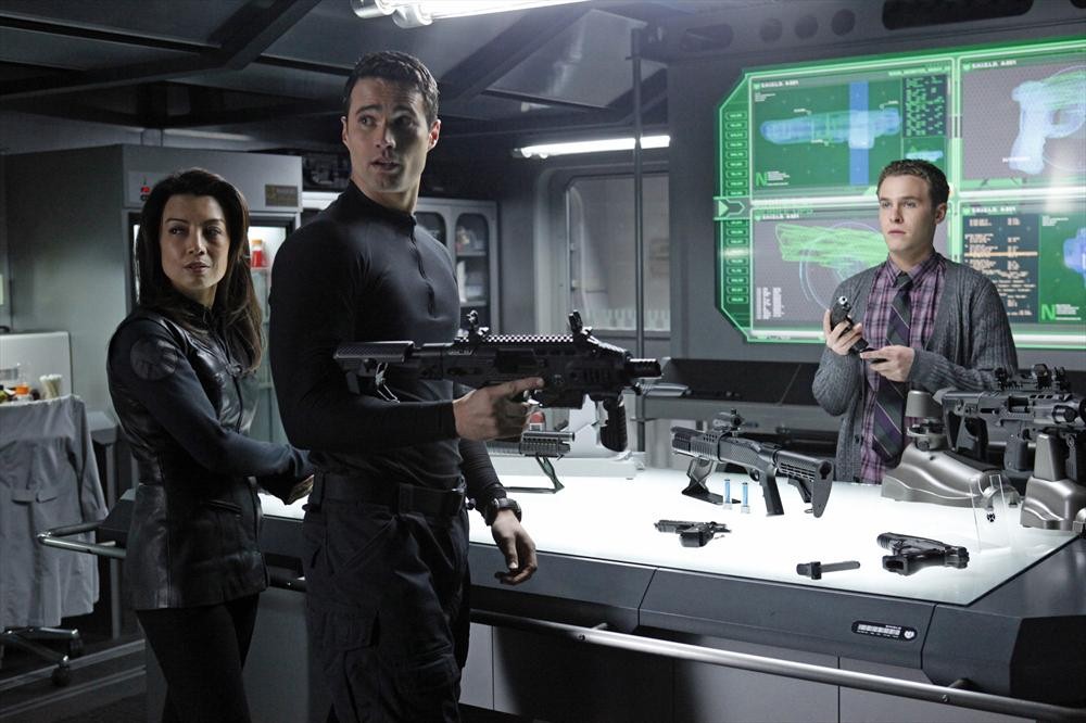 Still of Ming-Na Wen, Iain De Caestecker and Brett Dalton in Agents of S.H.I.E.L.D. (2013)