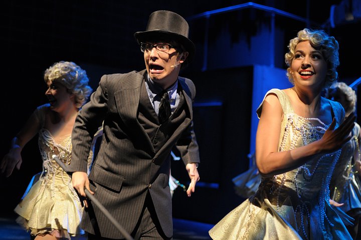 Zach Green performing as Leo Bloom in The Producers