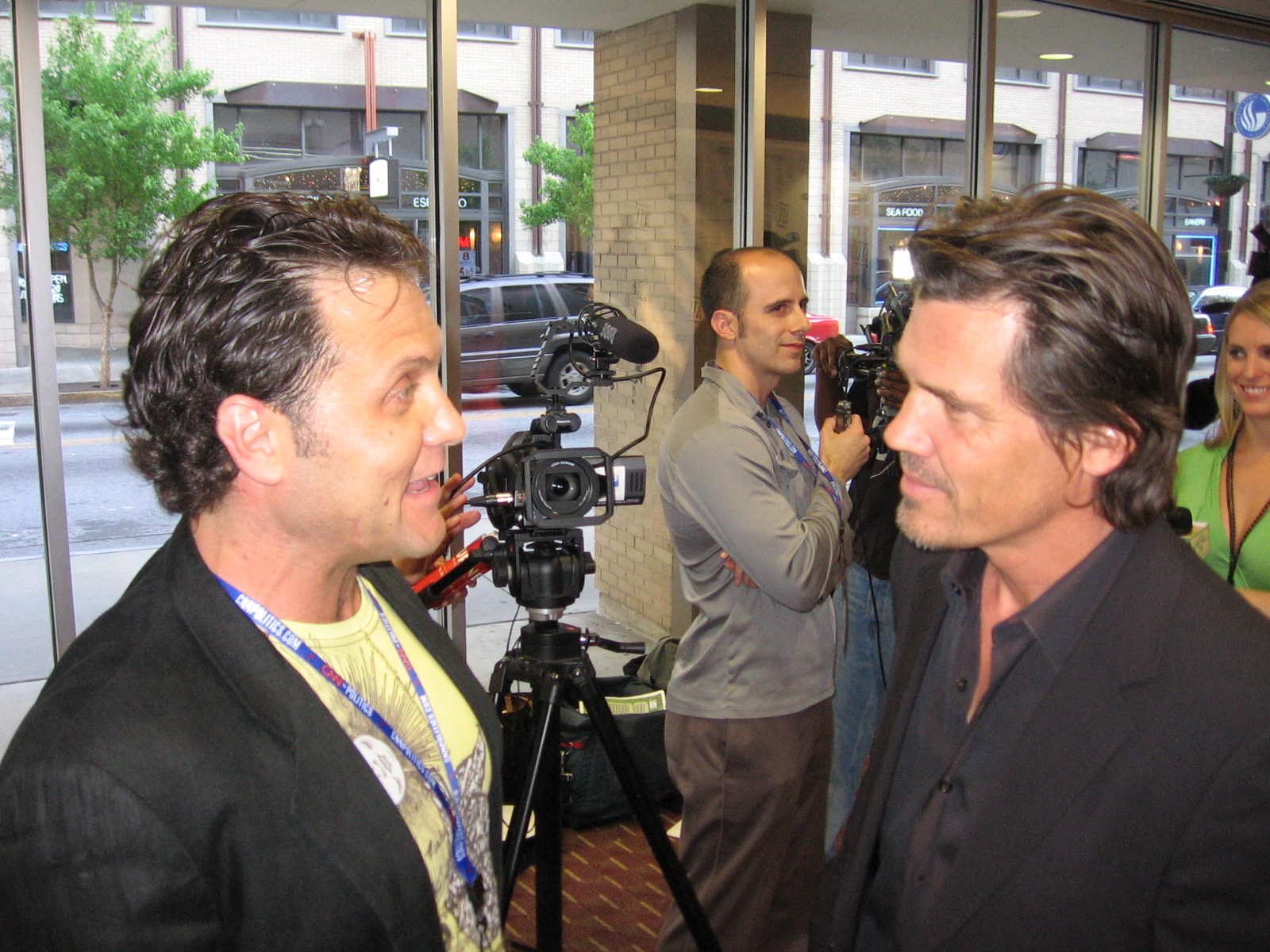 With Josh Brolin at the Atlanta Film Festival.