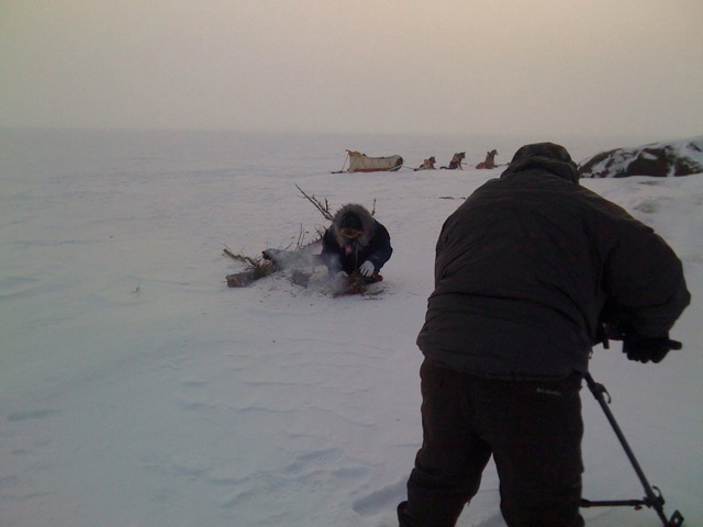 Sergio Olivares recording First Nations in Canada.