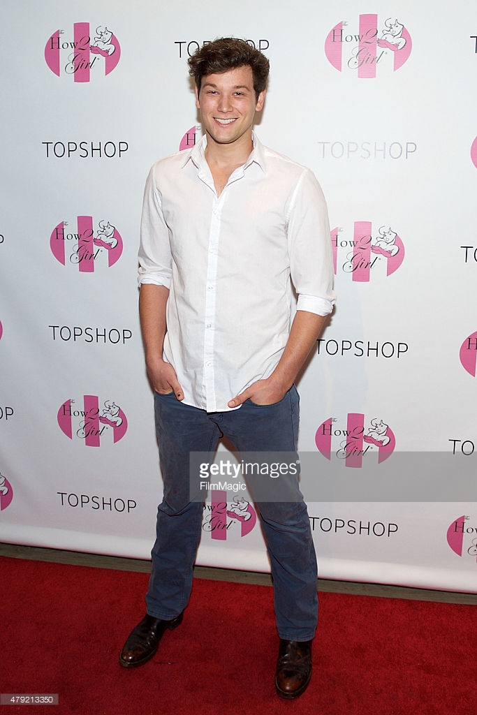 Actor Josiah Lipscomb attends a shopping charity event hosted by Courtney Sixx at TopShop on July