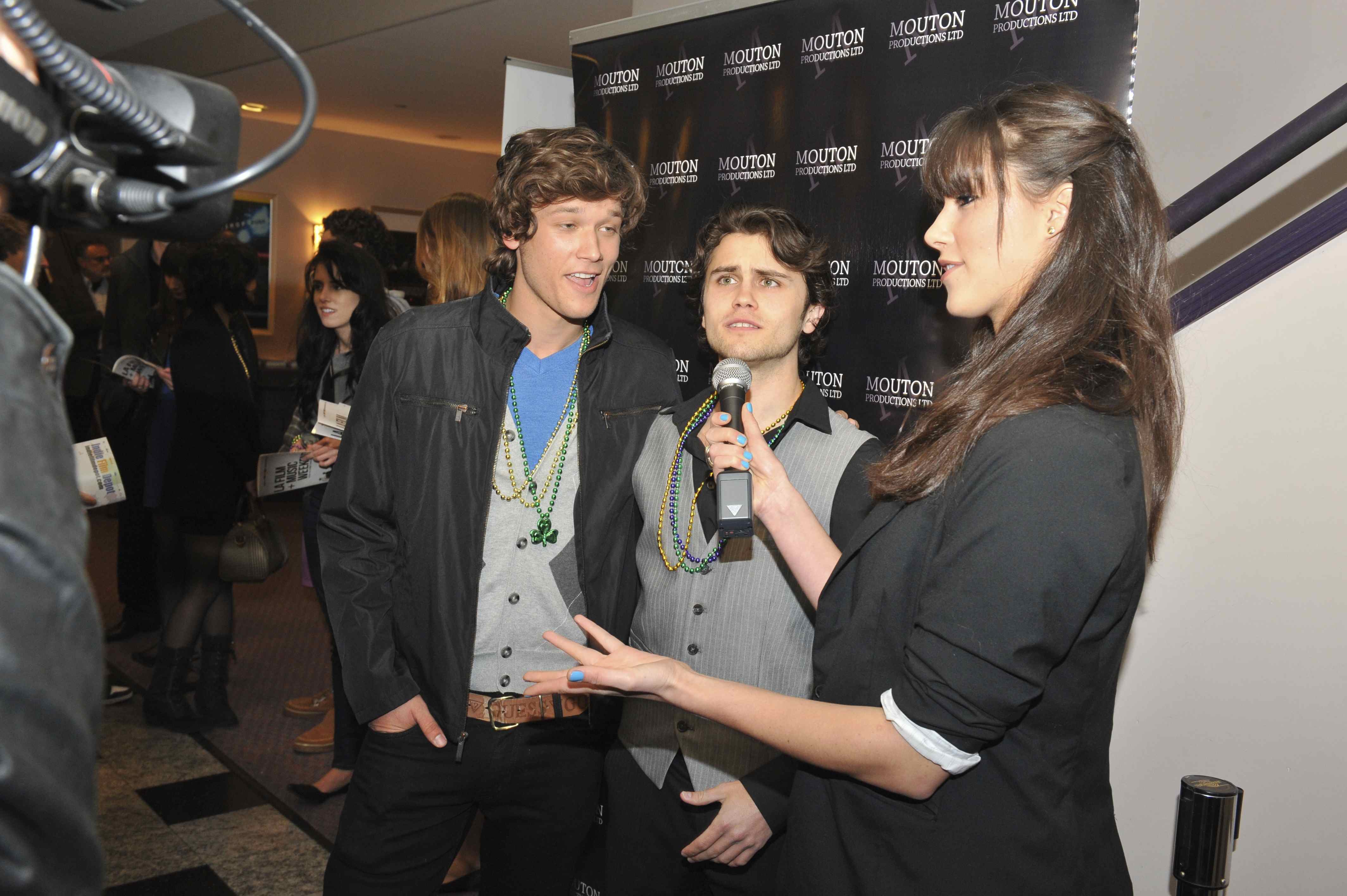 Actors Josiah Lipscomb and Sean Carlin interviewed at the LA Film and Music weekend March 2011