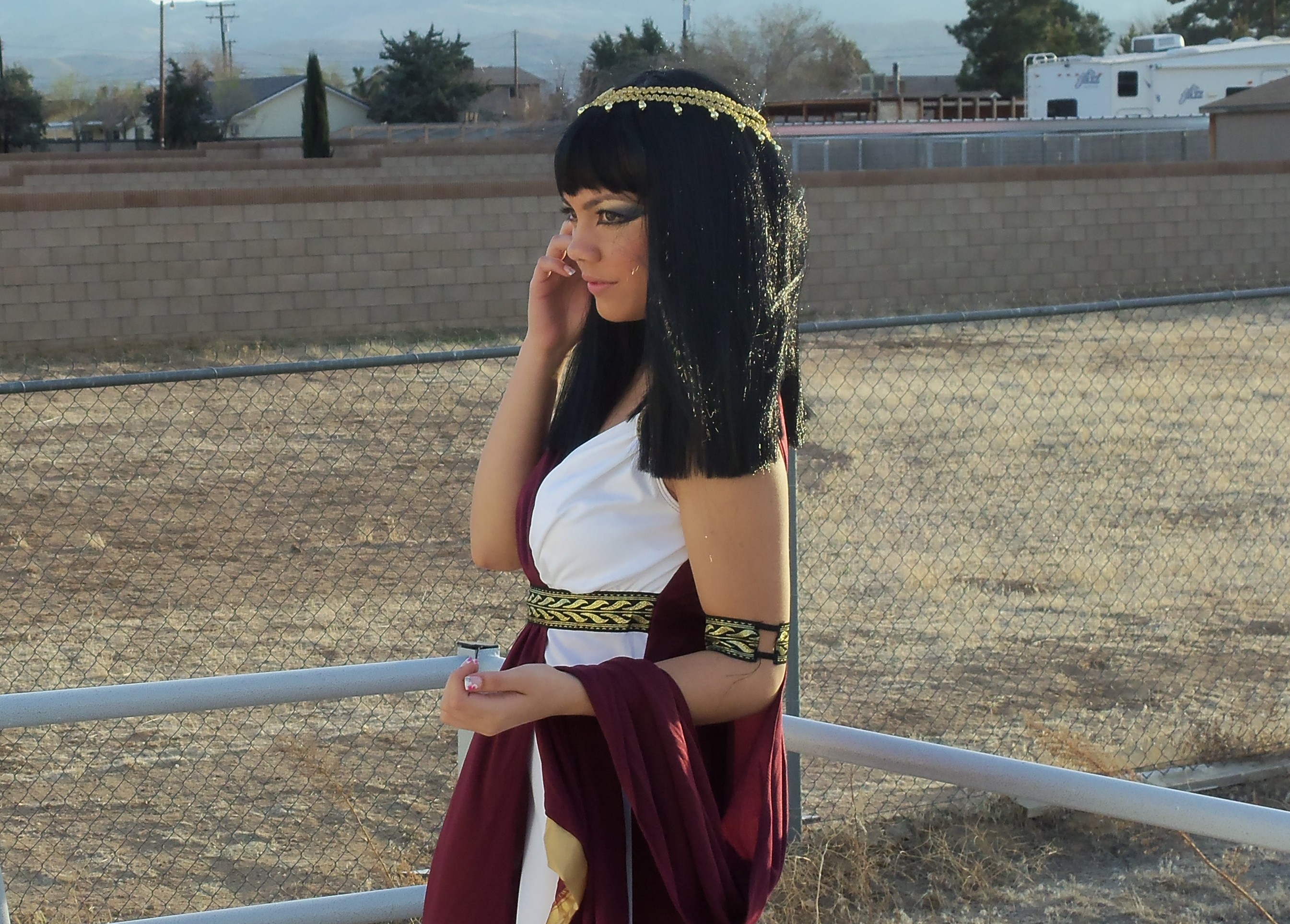 Cleopatra on location