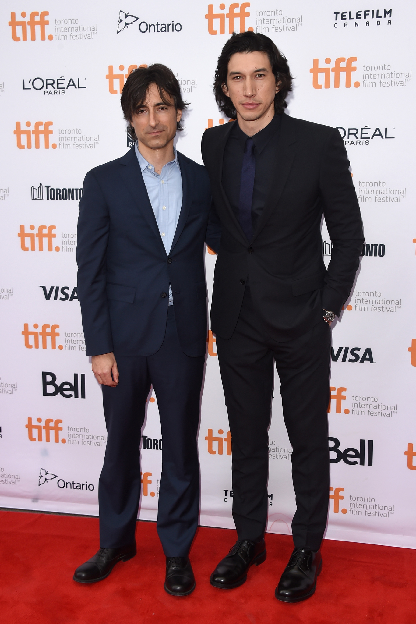 Noah Baumbach and Adam Driver at event of While We're Young (2014)