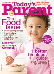 Aaliyah Cinello on the cover of Today's Parent Magazine.