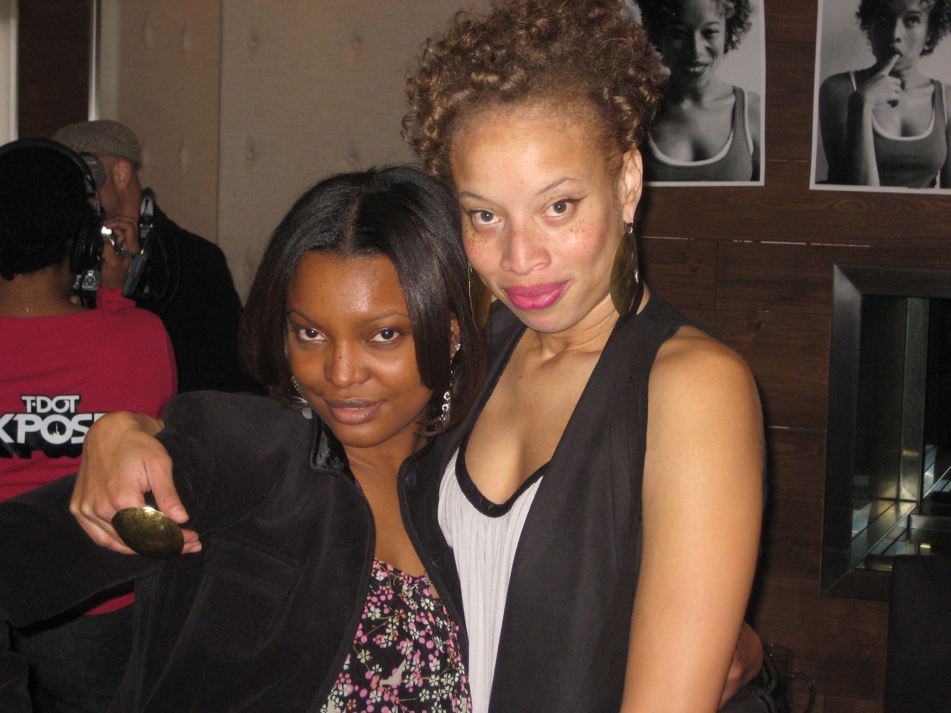 Raven Cinello, Actress with Stacey McKenzie, the International Supermodel and TV Personality at her Walk This Way Workshops in Toronto.