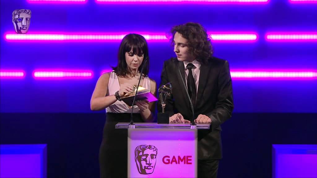 Hollyoaks Stars' Ashley Margolis and Jessica Fox presenting at the event of BAFTA Video Game Awards (2012)