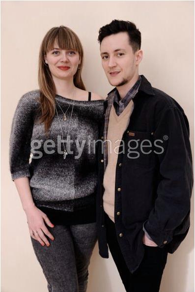 Actress Ruthie Doyle and director Rhys Ernst pose for a portrait during the 2012 Sundance Film Festival at the Getty Images Portrait Studio at T-Mobile Village at the Lift on January 24, 2012 in Park City, Utah.