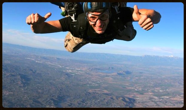 Jett Dunlap Sky Diving for Film 