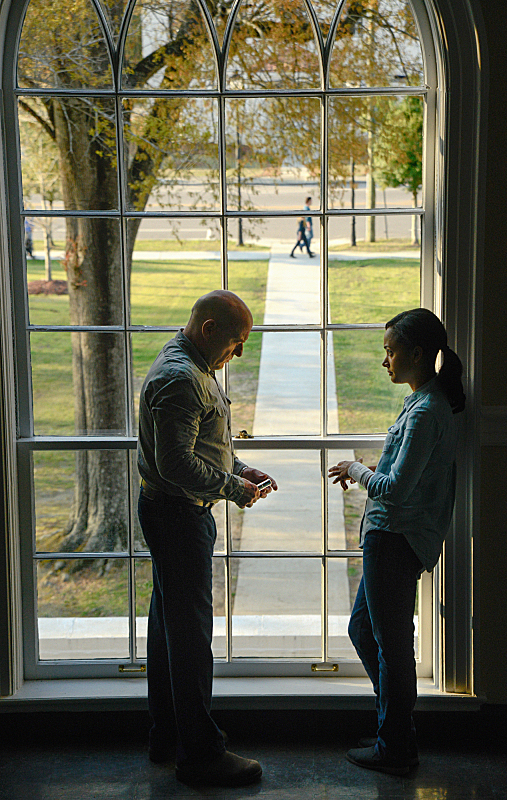 Still of Dean Norris and Karla Crome in Under the Dome (2013)