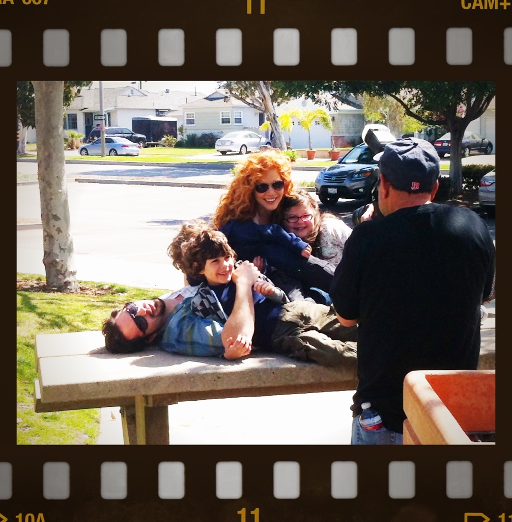 Emjay with Rachelle Lafevre, Rhys Coiro and Marlowe Payton for Applebaum Pilot