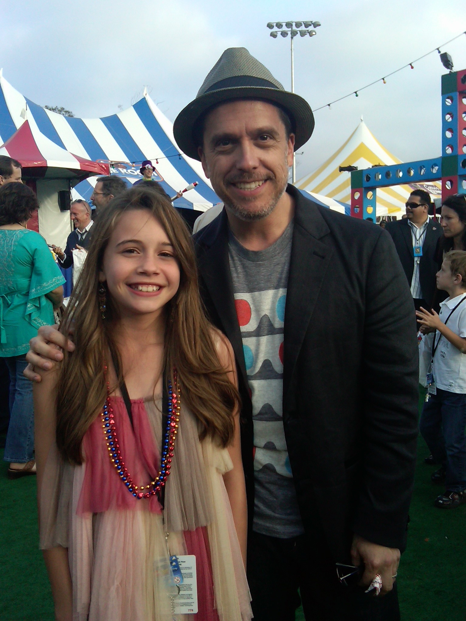 Beatrice Miller and Lee Unkrich at TS3 premiere.