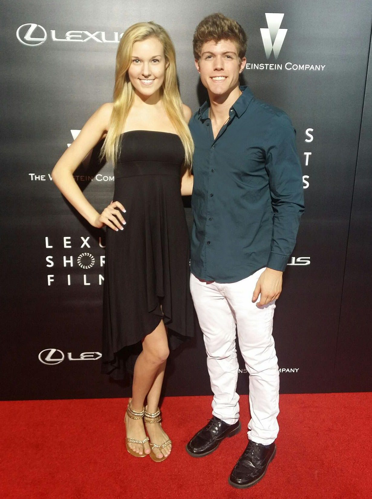 Alora Catherine Smith and Chad Mitchell Rodgers at the Lexus Short Films, Red Carpet Premiere, July 30, 2014, Los Angeles, CA