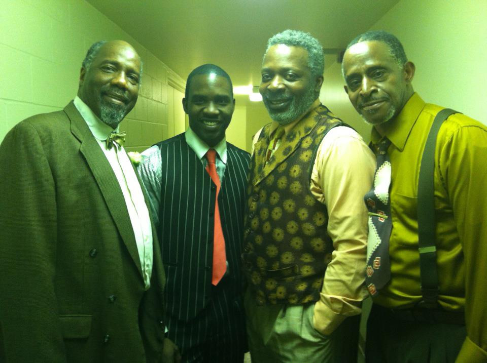 Ronald L. Conner with Antonio Fargas, Erik Kilpatrick, and Ron Himes in the Black Rep's production of Ma Rainey's Black Bottom by August Wilson