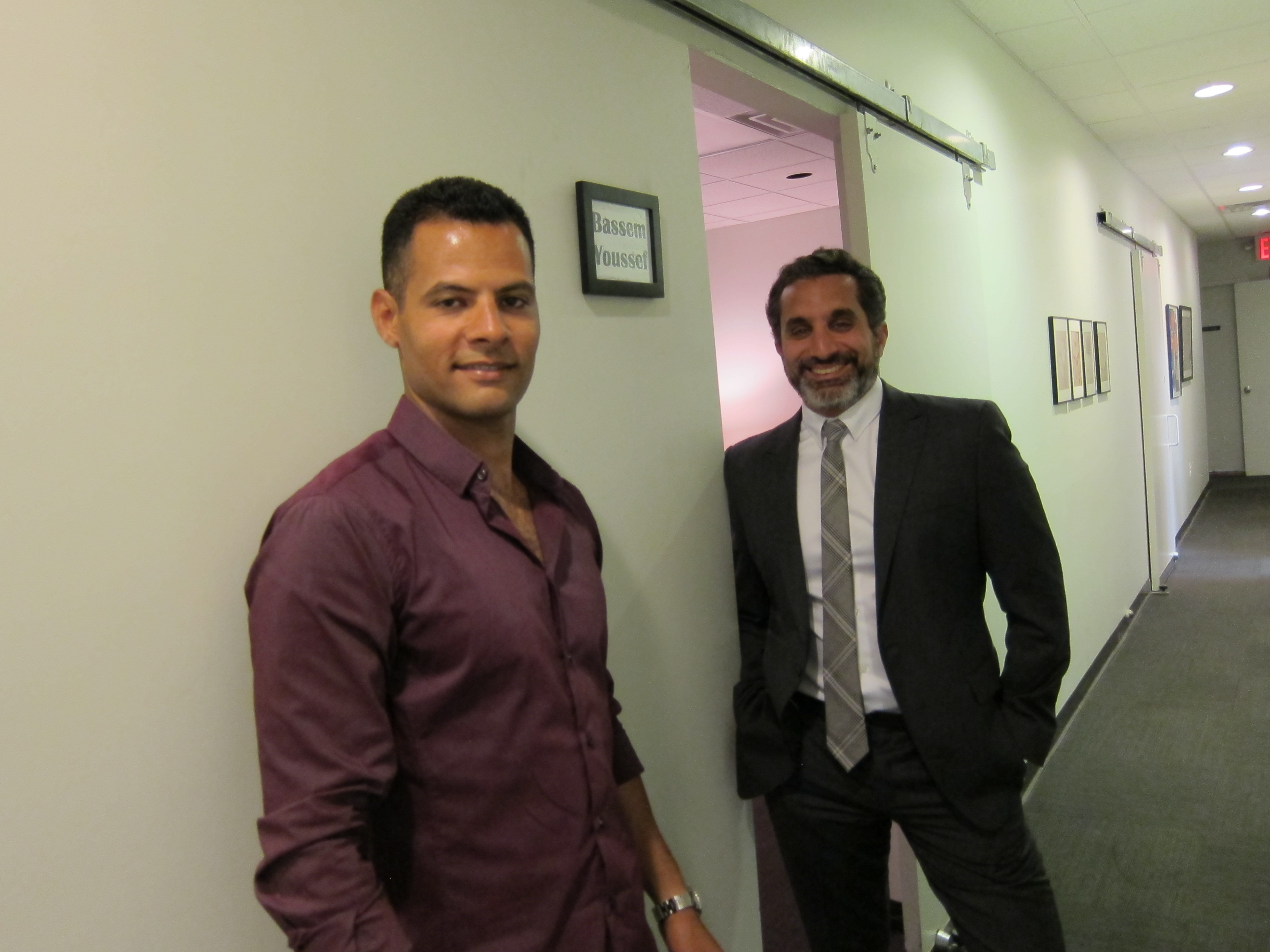 With Bassem Yousef at The Daily Show with John Stewart