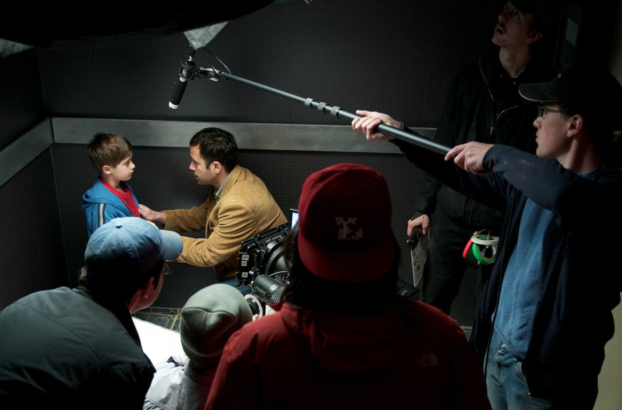 Devin Ordoyne behind the scenes on the set of The Ocean Black.