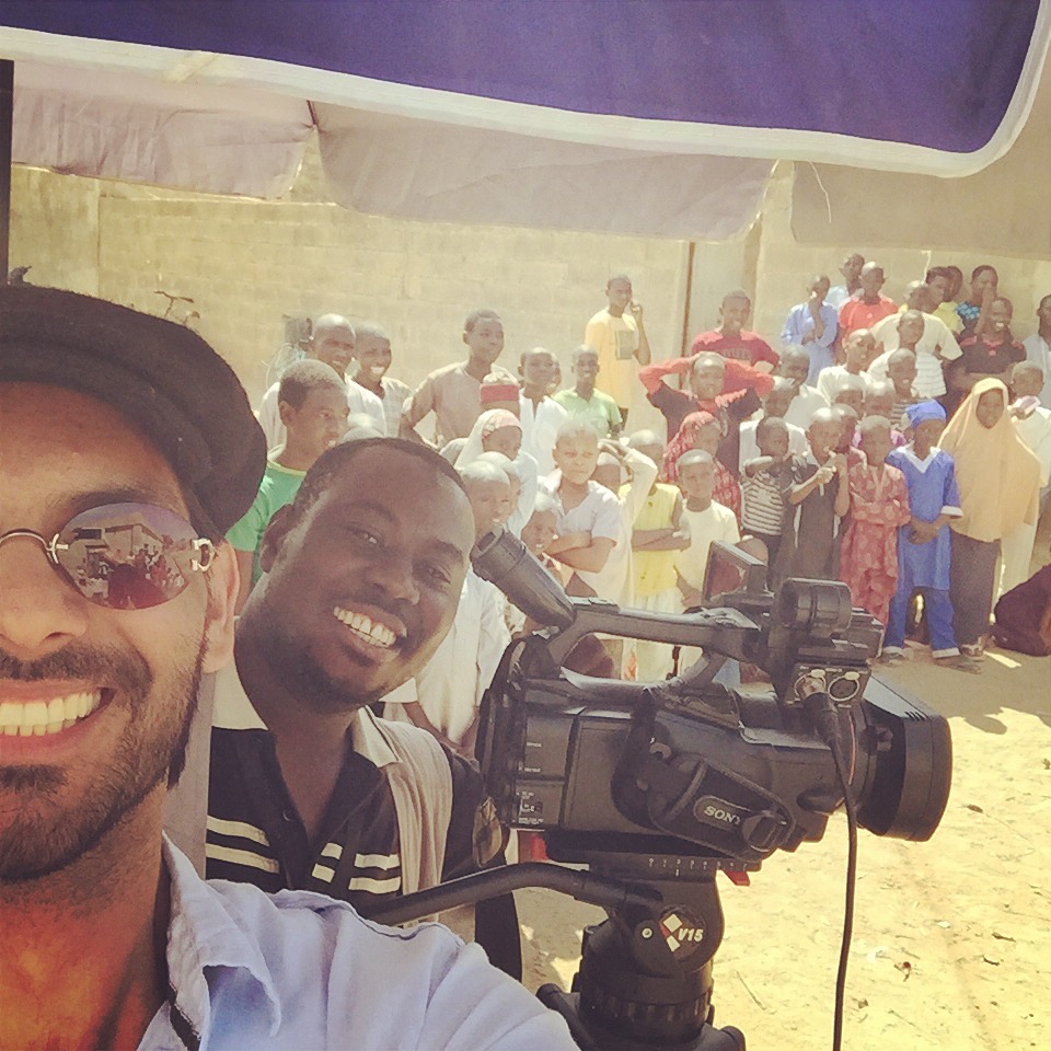 Filming in the ghettos of West Africa