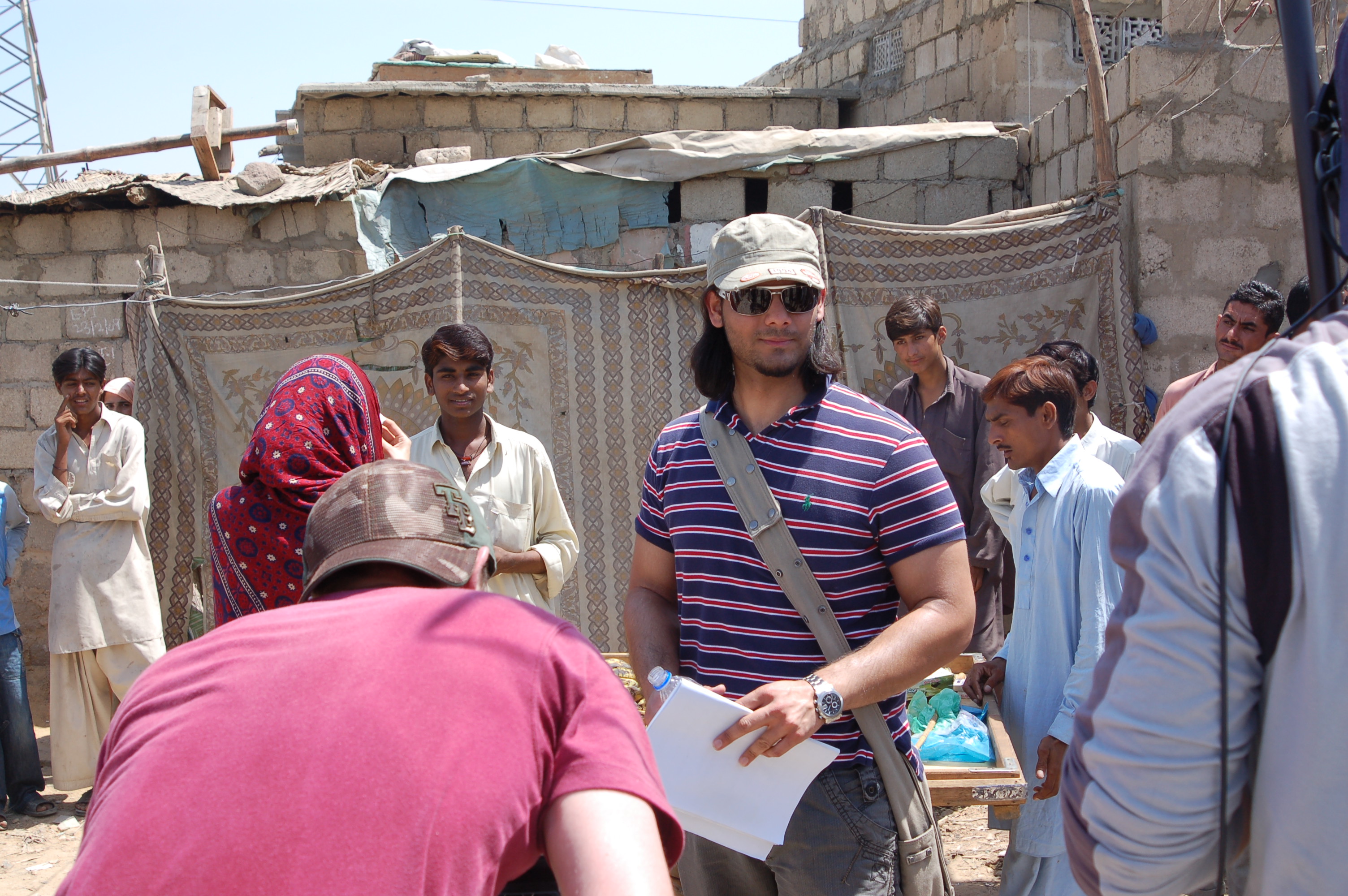 On location for 'Insha'Allah' at the Slum. (Karachi, Pakistan)