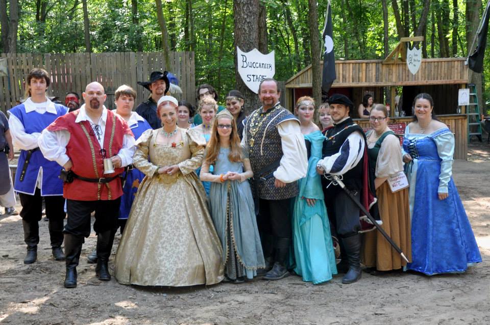 The cast of the Queen's Court, 