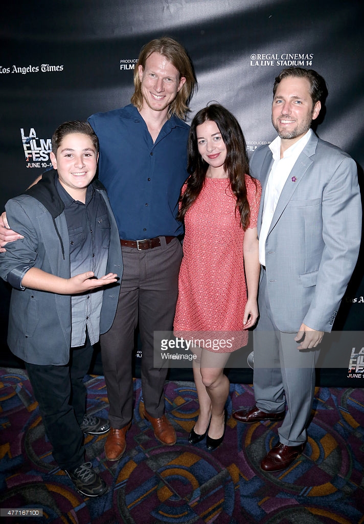 Actor John Roohinian, producer Nick Cimiluca, actress Amy Sanders and director Christopher Chambers attend the 'Aram, Aram' screening during the 2015 Los Angeles Film Festival at Regal Cinemas L.A. Live on June 14, 2015 in Los Angeles, California.