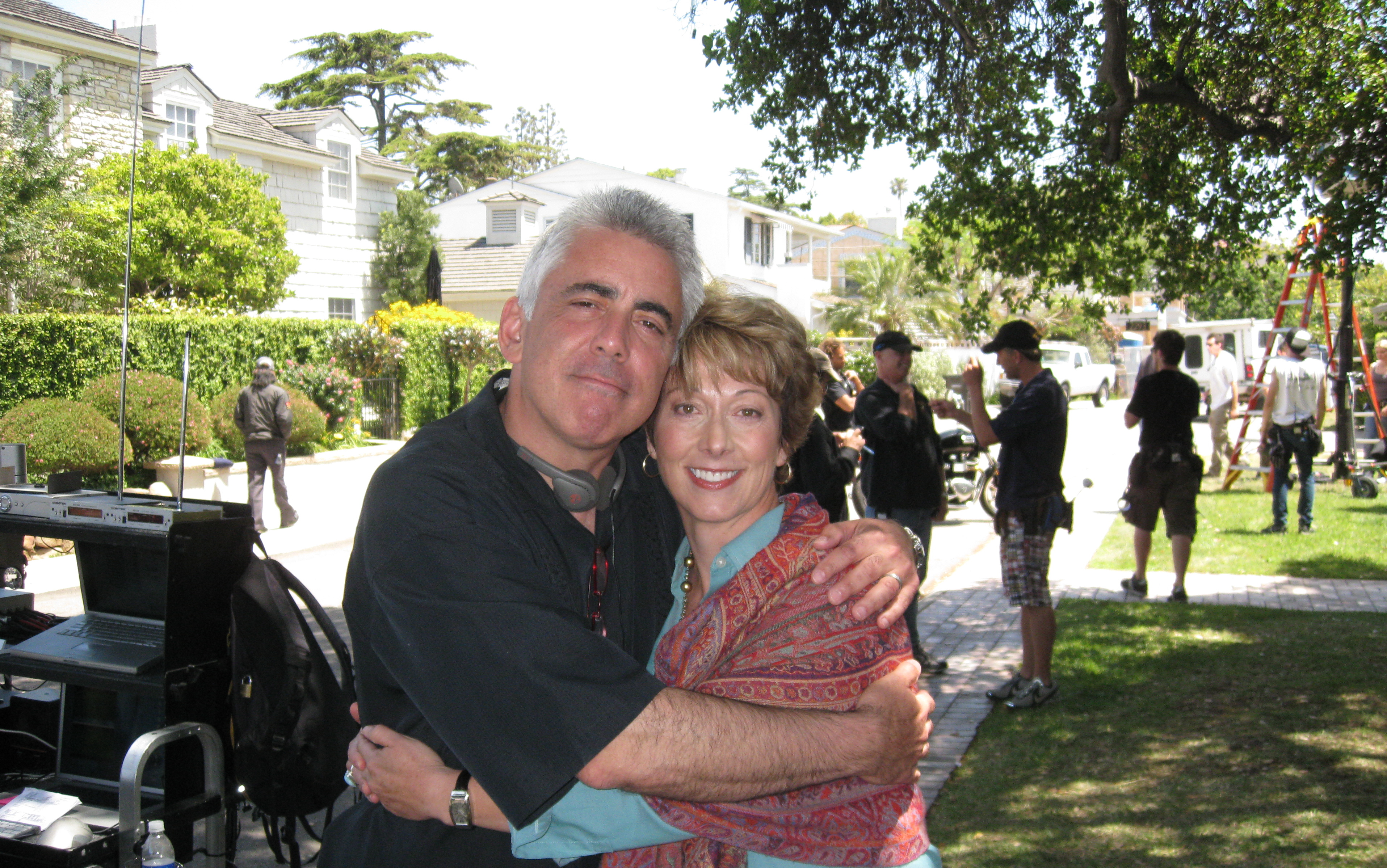 with Director Adam Arkin on set of Terriers