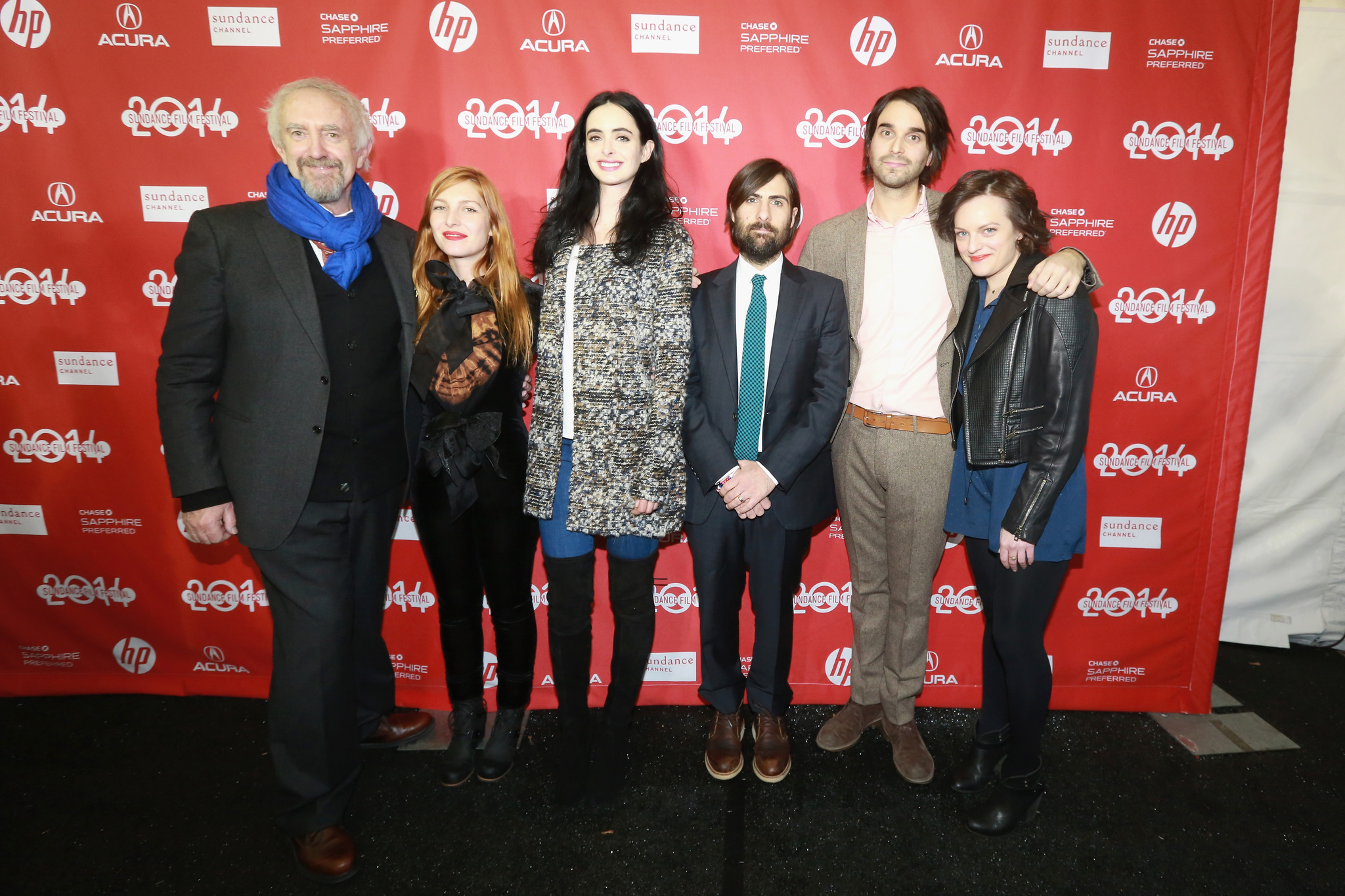 Jonathan Pryce, Elisabeth Moss, Jason Schwartzman, Krysten Ritter and Alex Ross Perry at event of Listen Up Philip (2014)