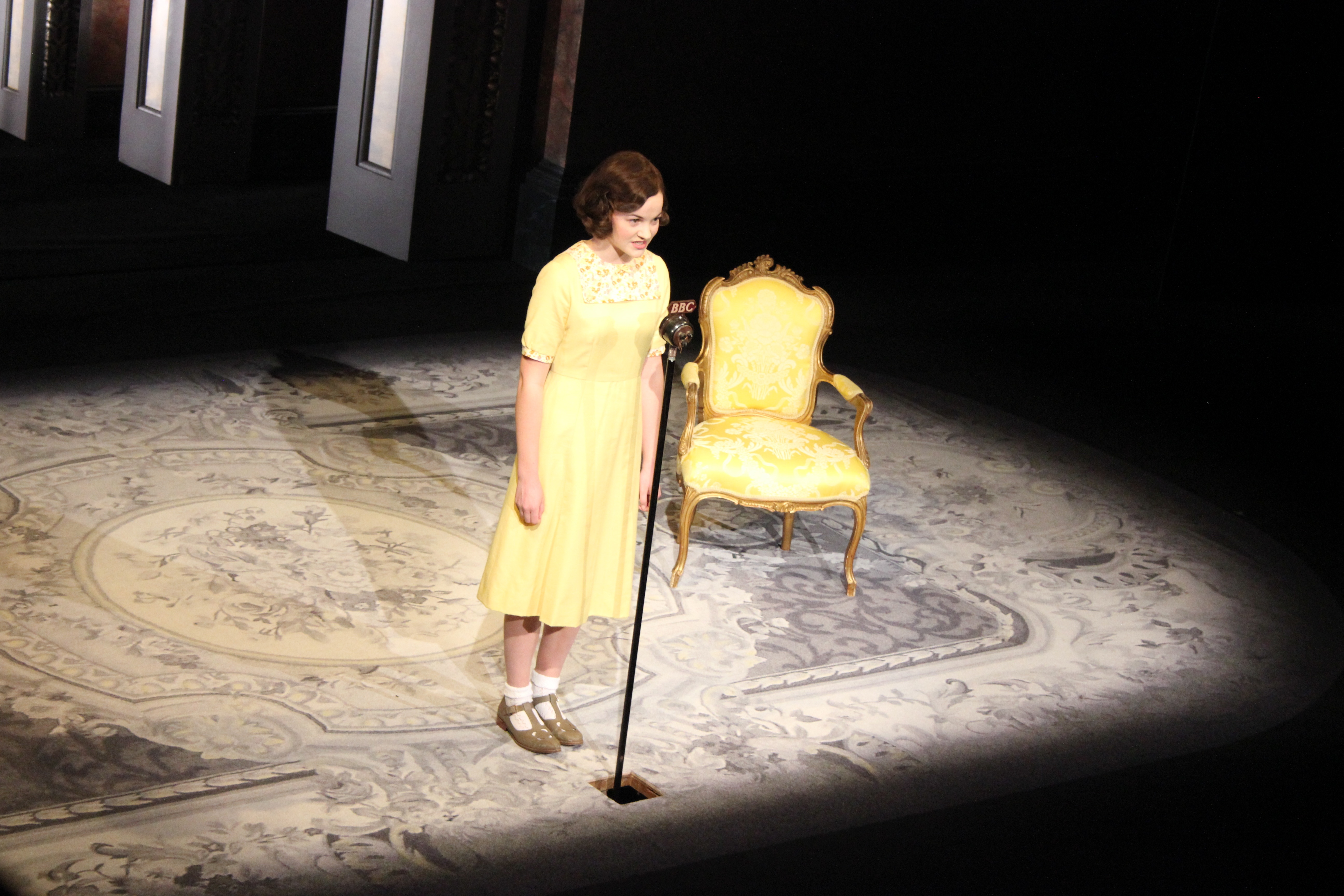 Izzy as 'Young Elizabeth' in 'The Audience' play, directed by Stephen Daldry, The Apollo Theatre, London