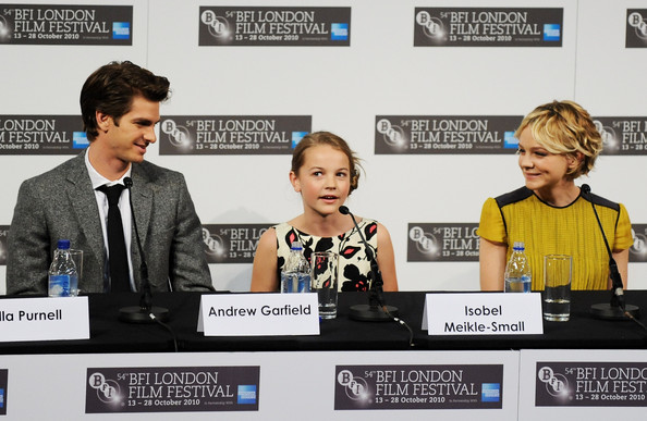BFI Press conference Oct 2010 for Never Let Me Go with Andrew Garfield and Carey Mulligan