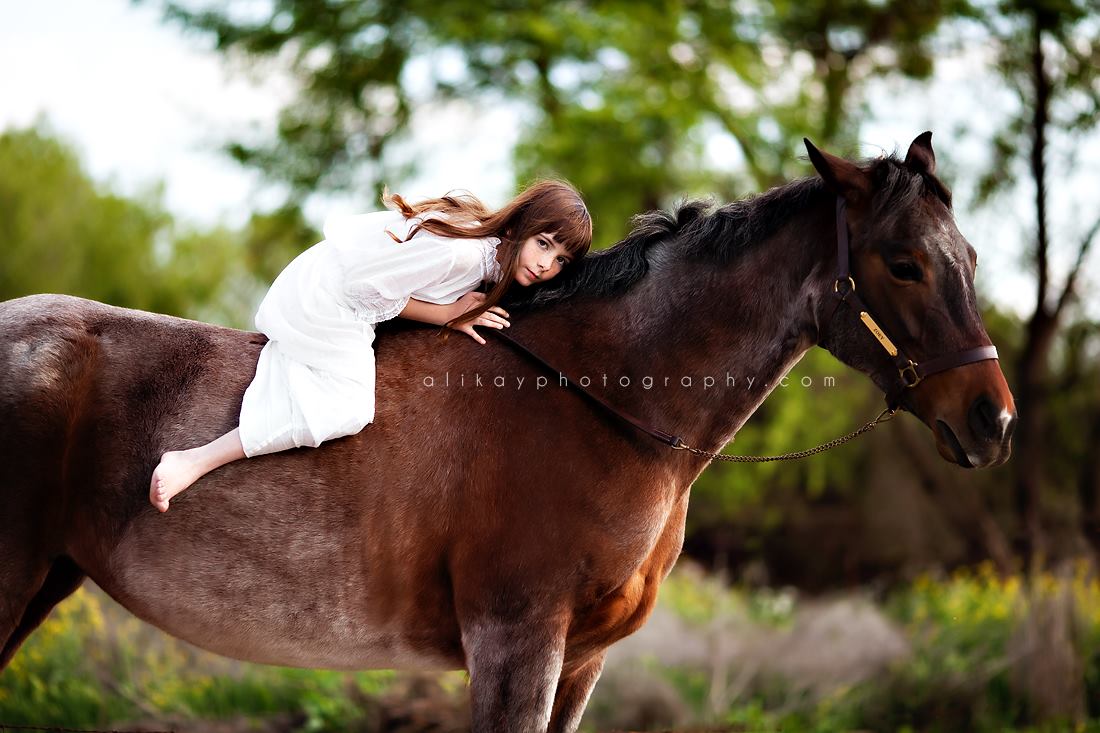 Hannah and her horse, Zoey - April 1, 2014