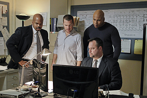 Andre Gordon, LL Cool J and Chris O'Donnell in NCIS:LA