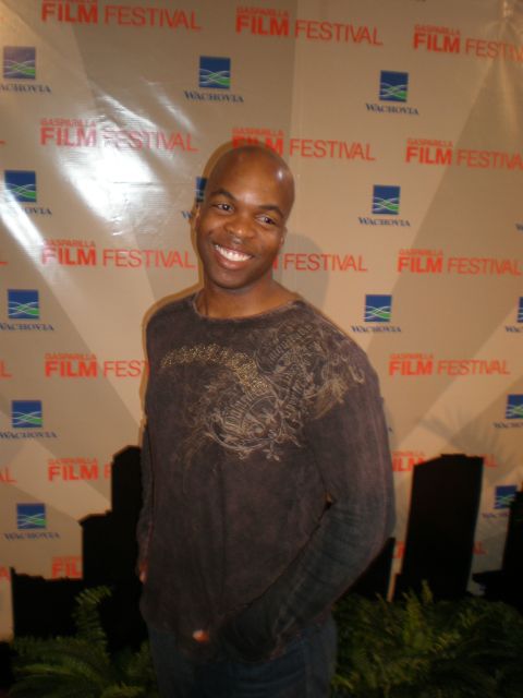 Andre Gordon on the Red Carpet for the Chronicles of Curtis Tucker.
