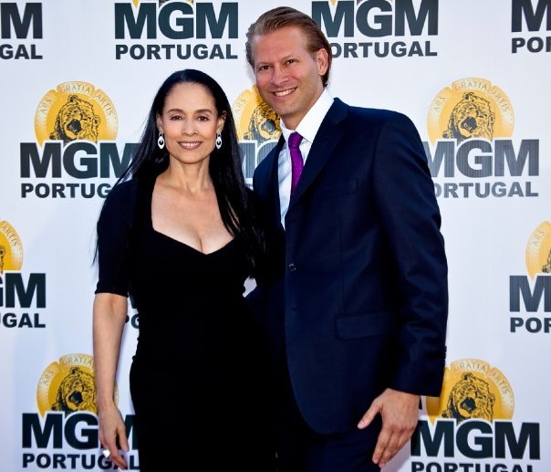 Sonia Braga and Marcello Coltro at the launch of MGM Portugal