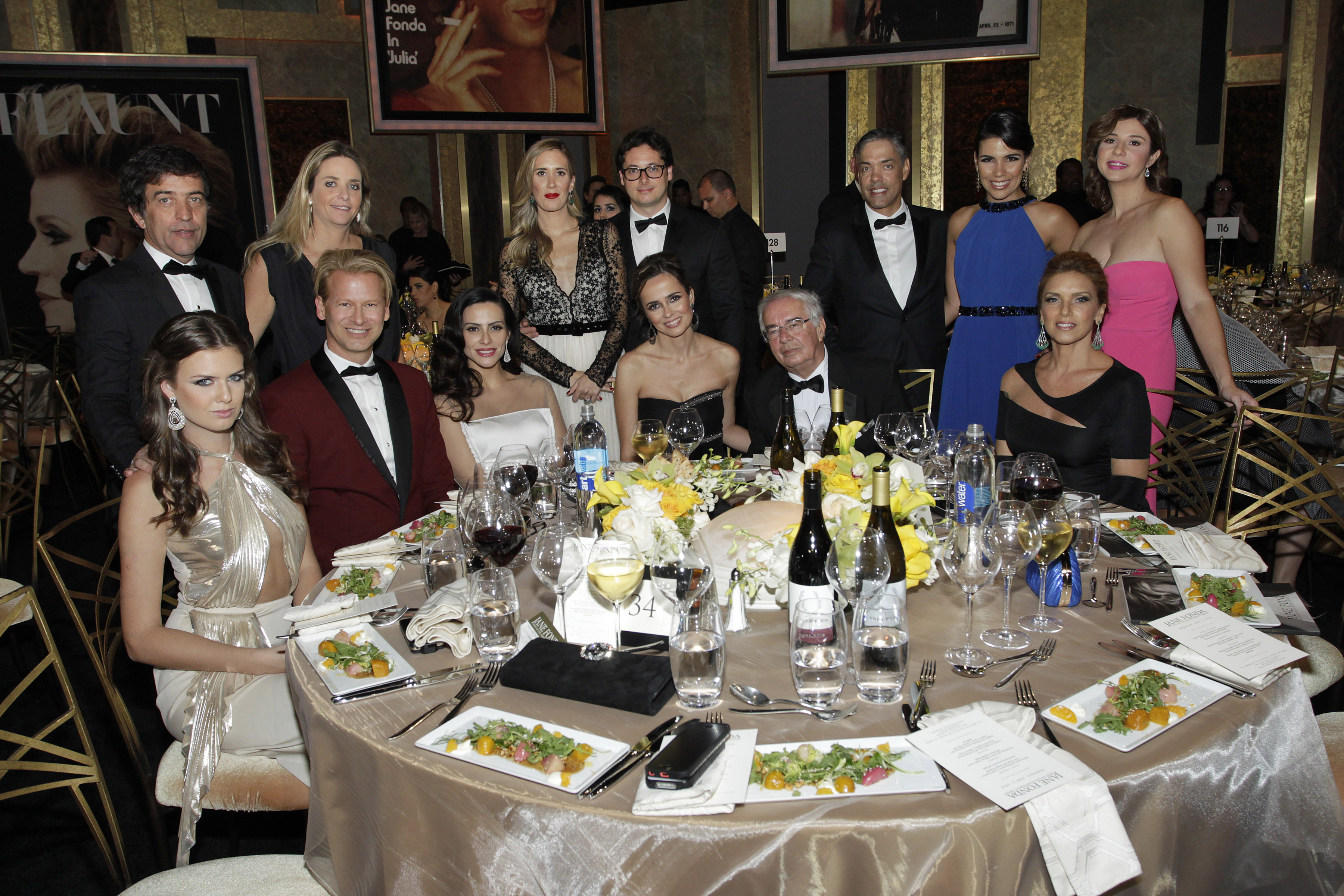 Marcello Coltro & Guests (including Brazilian Actress Cleo Pires and Designer Ricardo Almeida) at 42 AFI Life Achievement Award