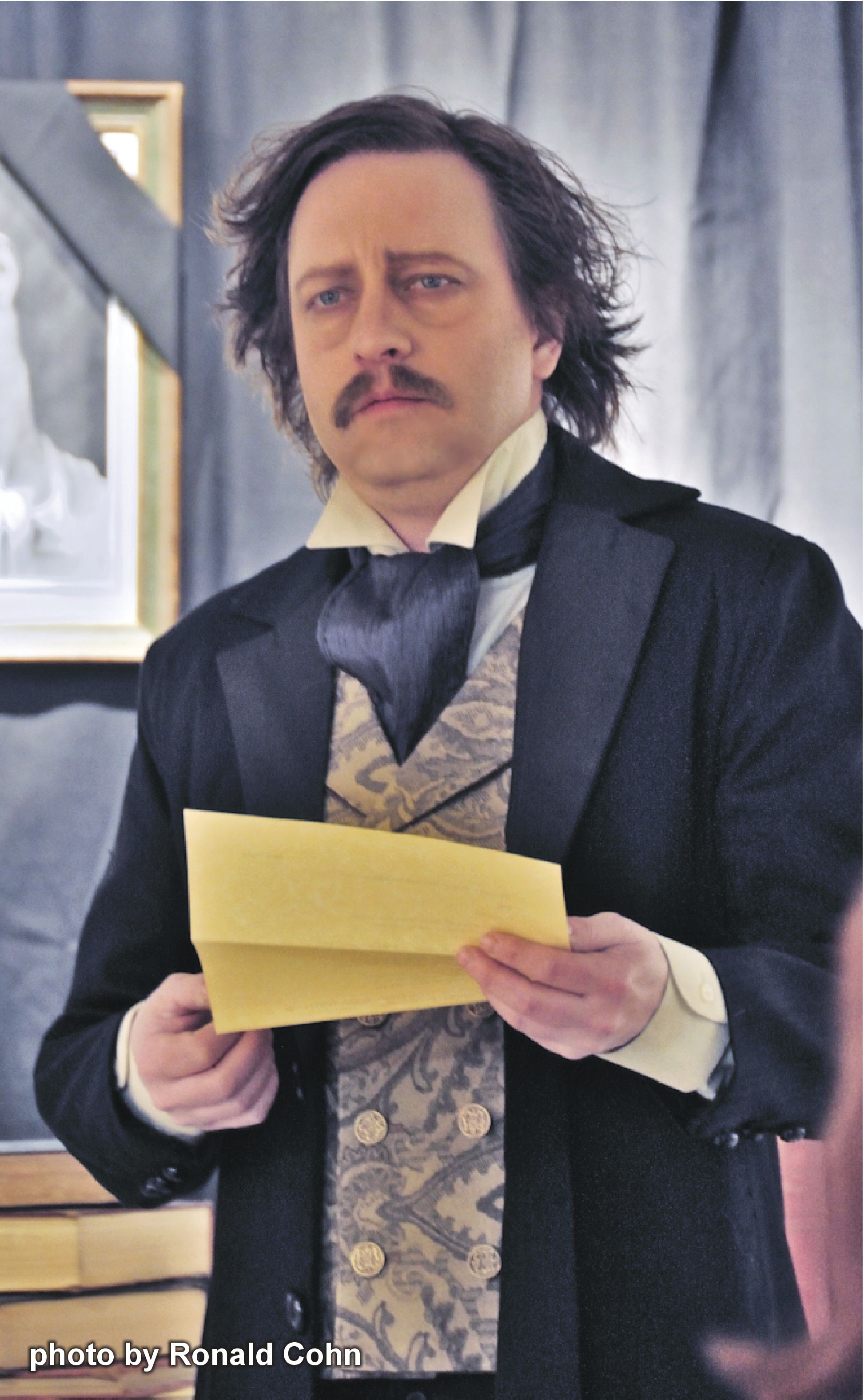 Ghost of Poe; Actor: Mark Sanders as Edgar Allen Poe; Makeup & Hair: Carol Stover; Wardrobe: Margaret Garland