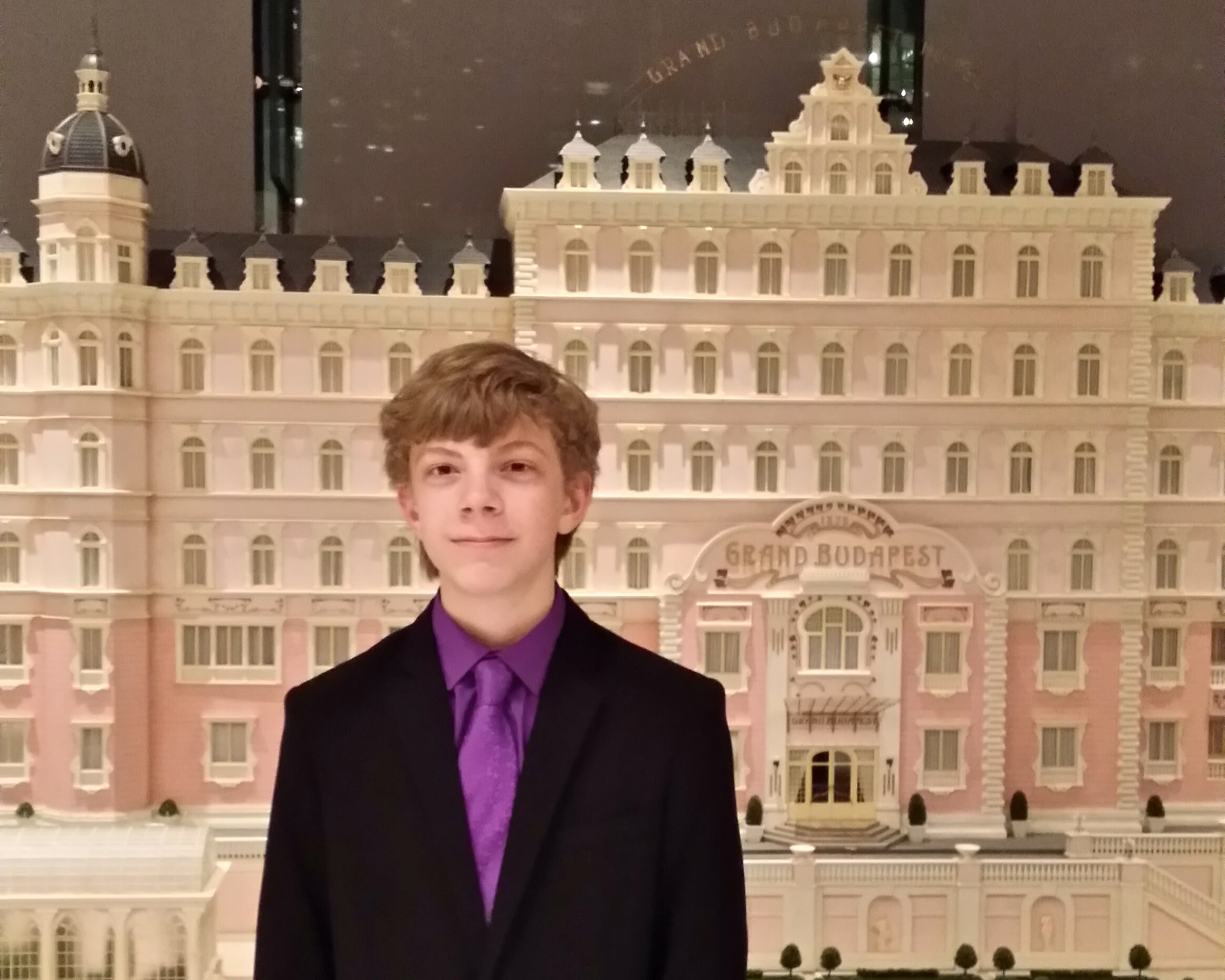 Gabriel at Opening Night for Grand Budapest Hotel at Lincoln Center