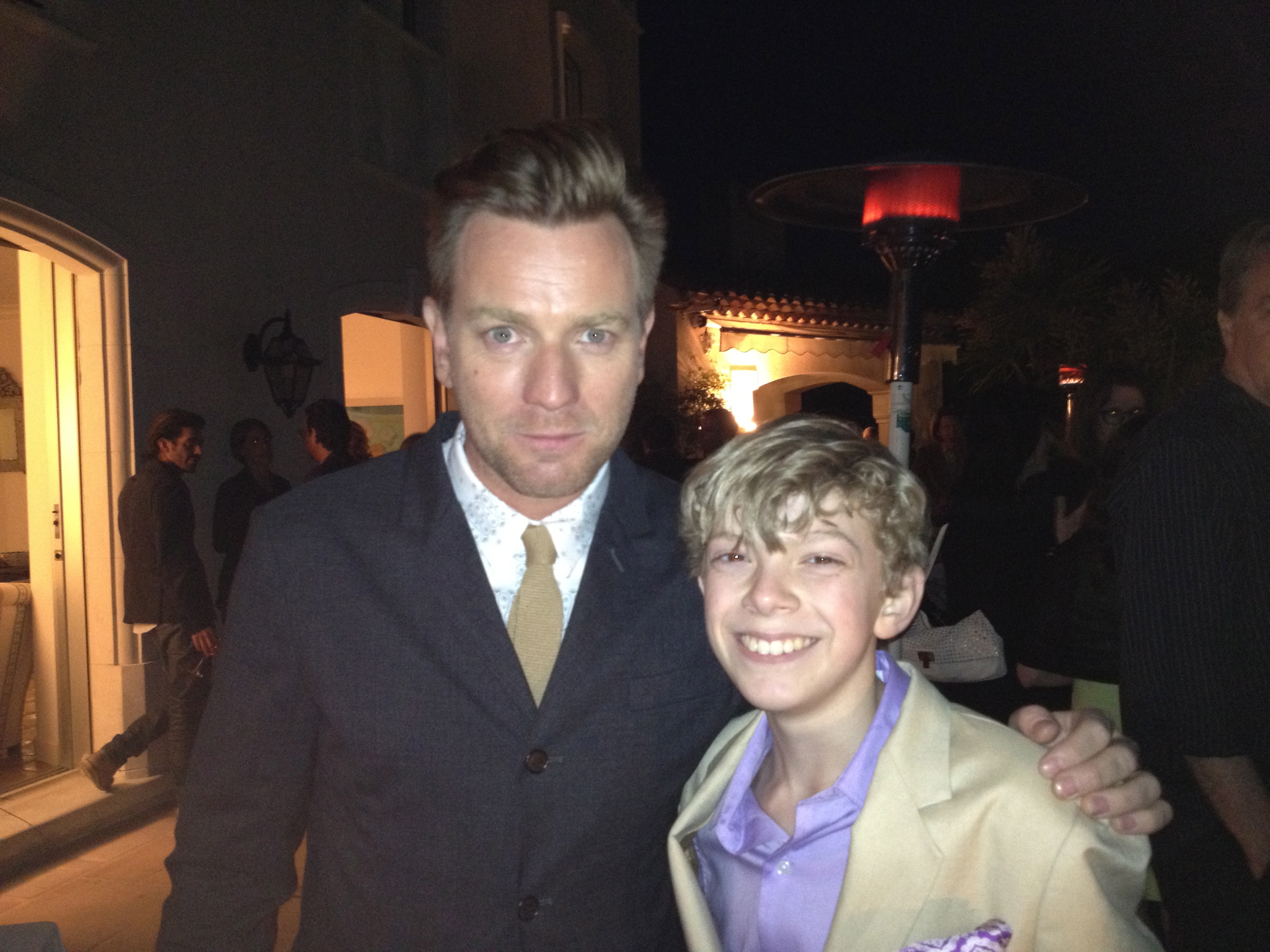Gabe and Ewan McGregor in Cannes