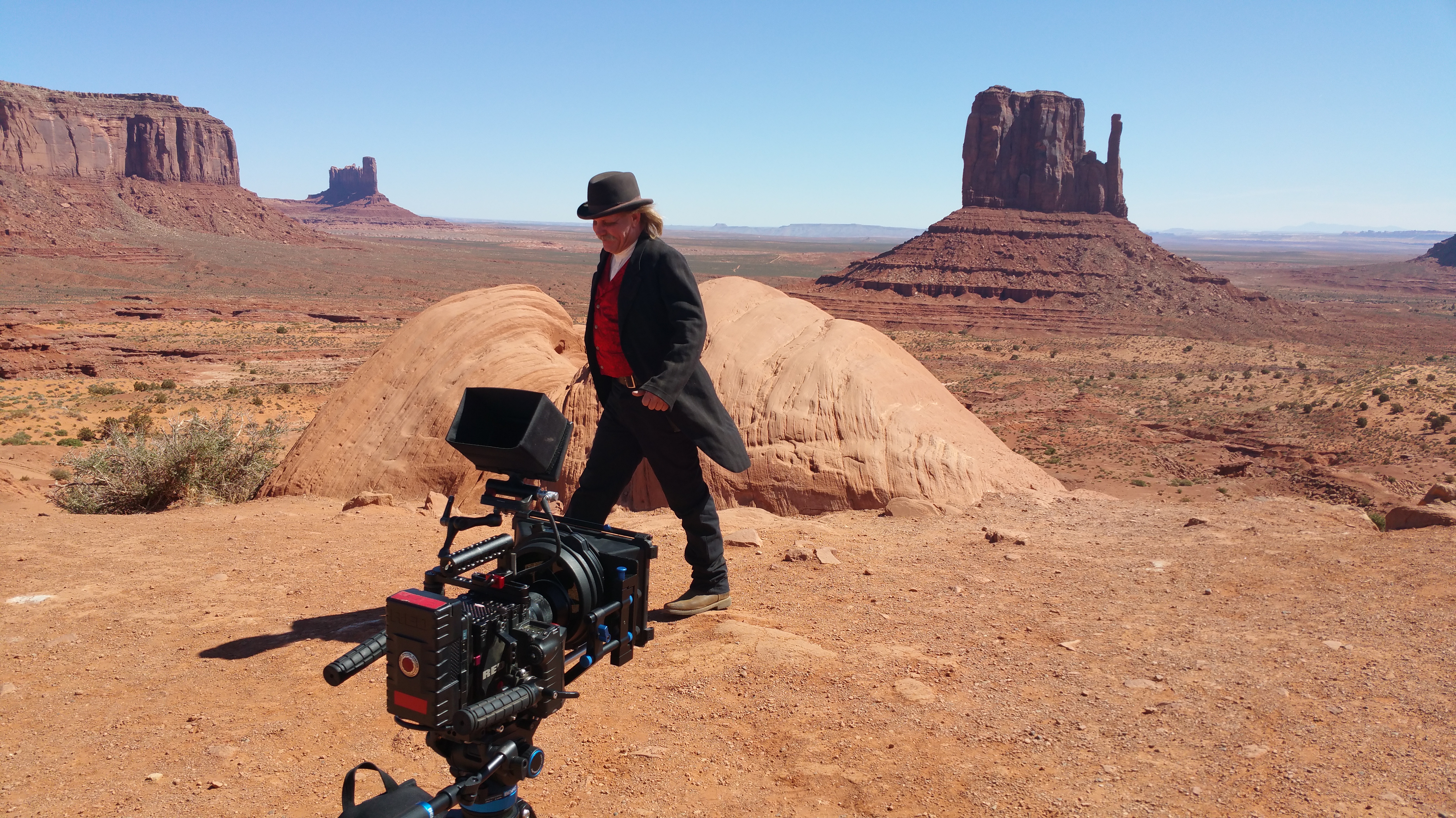 Filming in Monument Valley, Az
