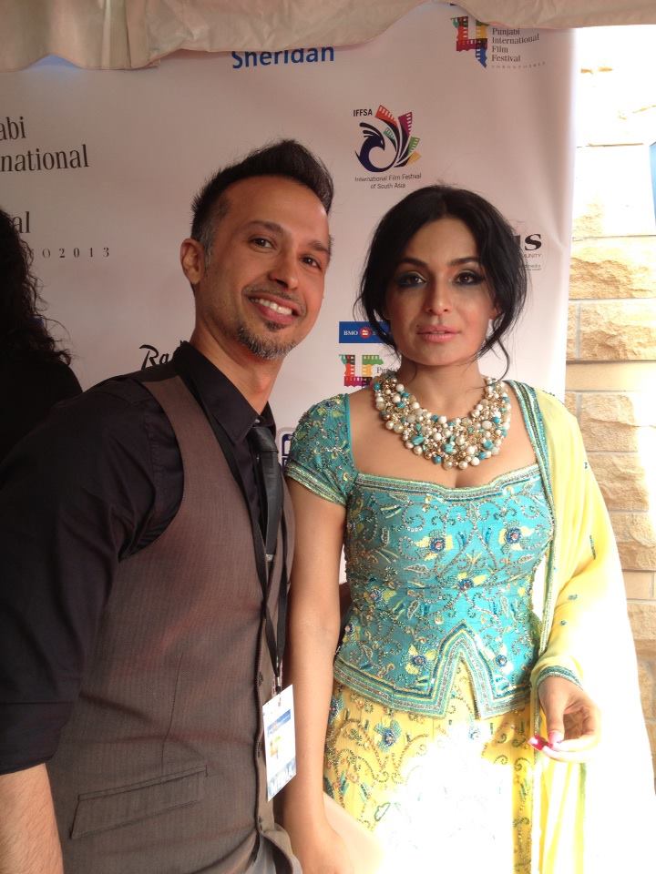 with Pakistani actress Meera