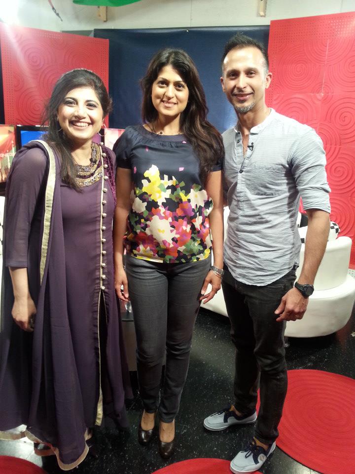 With co host for One Central, Nazysh and Actress/VJ Rishma Malik