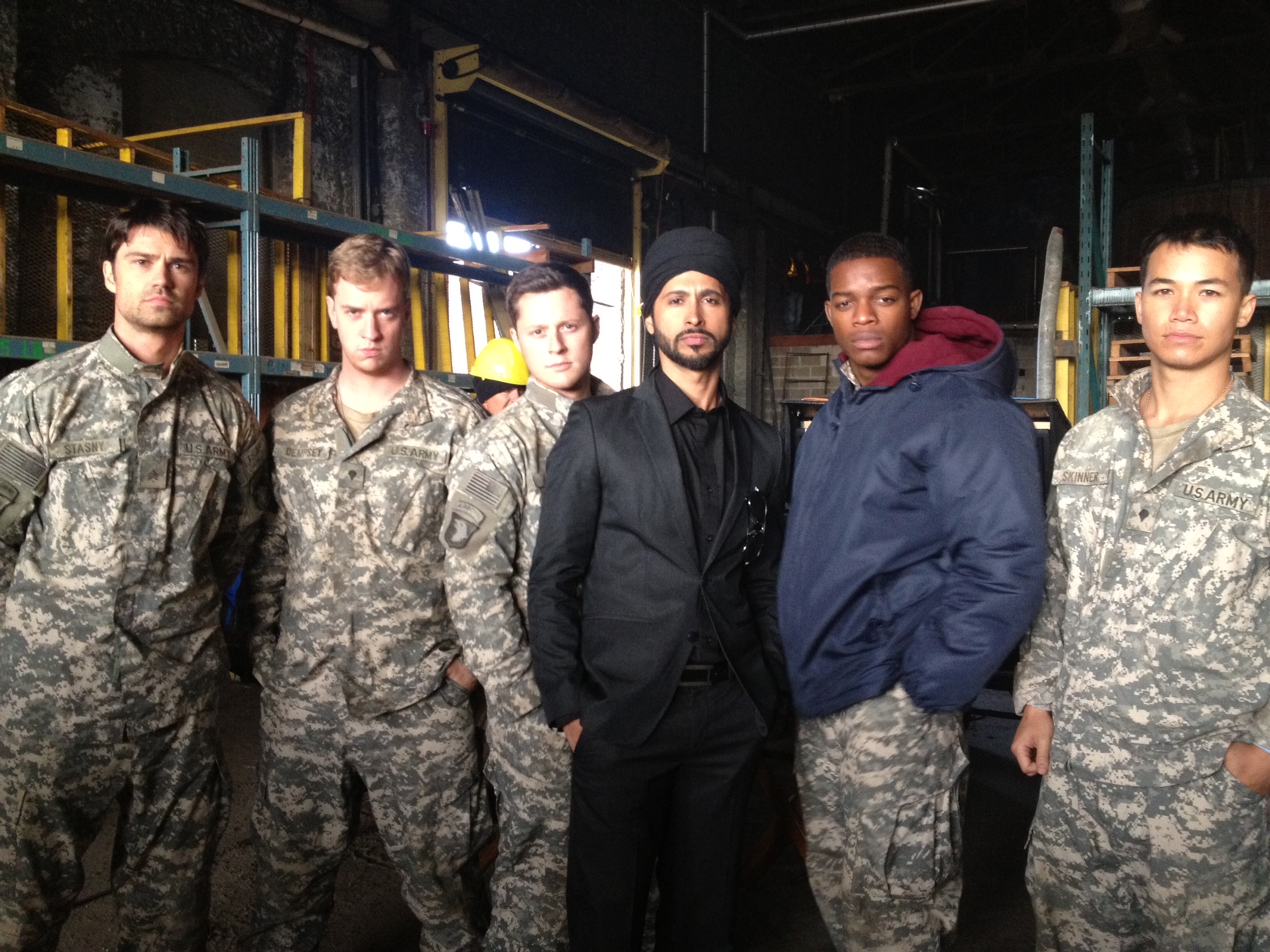 ready for action-Cory Sevier, Will Bowes, Noah Ried, Ali Kazmi,Stephan James & Shannon Kook