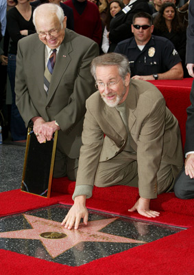 Steven Spielberg and Johnny Grant