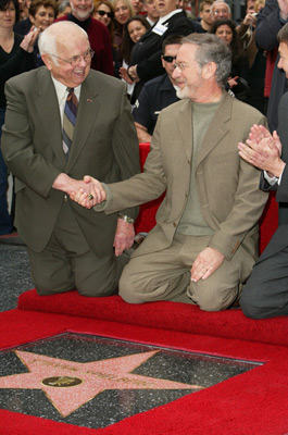 Steven Spielberg and Johnny Grant