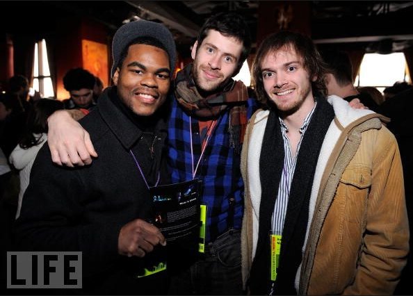 Julian Gant, Oren Goldenberg and Danny Mooney with Bilal's Stand at Sundance, 2010